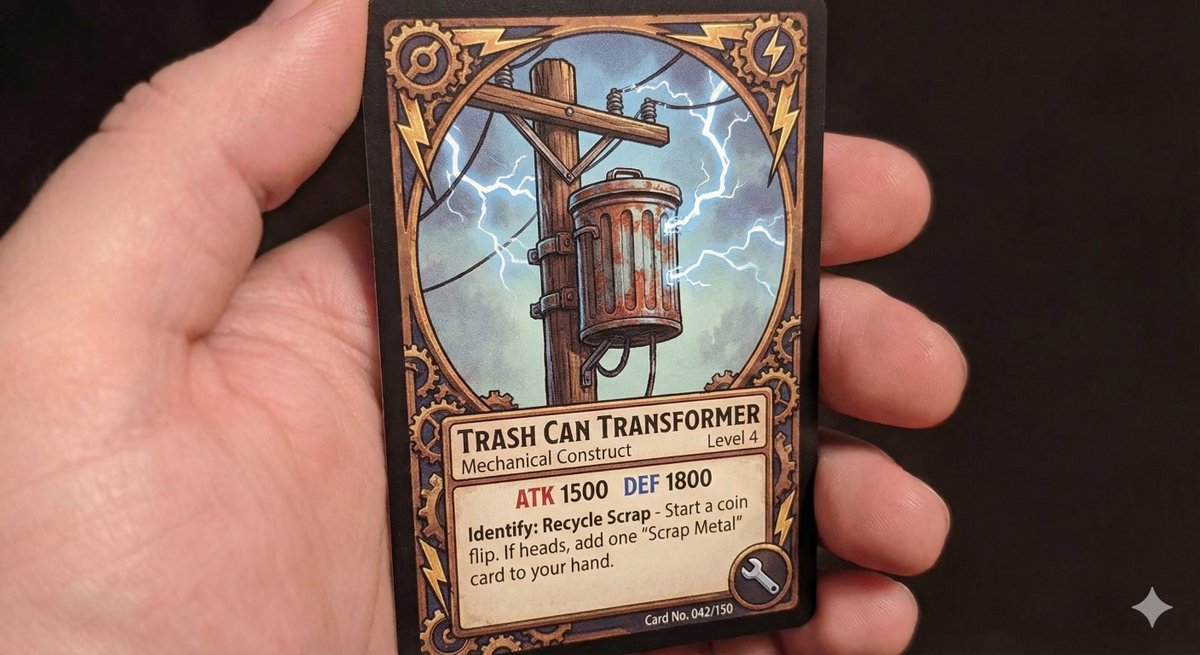 TCG style pole-mounted transformer AI image template preview