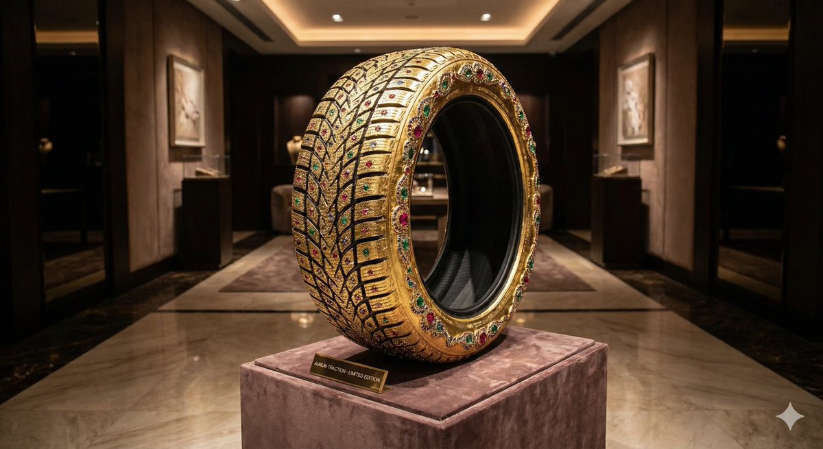 Luxury Snow Tire Image Generation AI image template preview