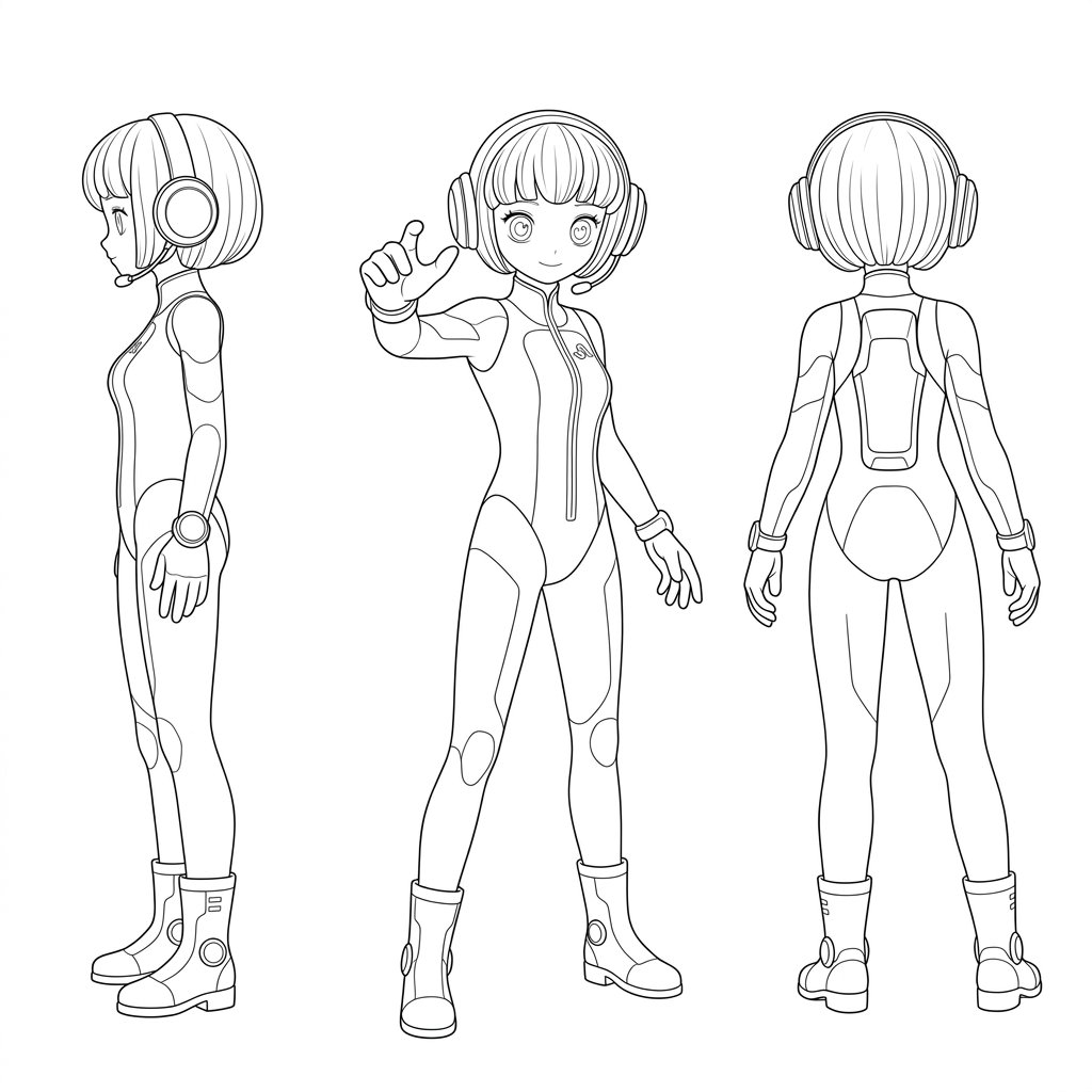 Line Art Illustration Style example 2