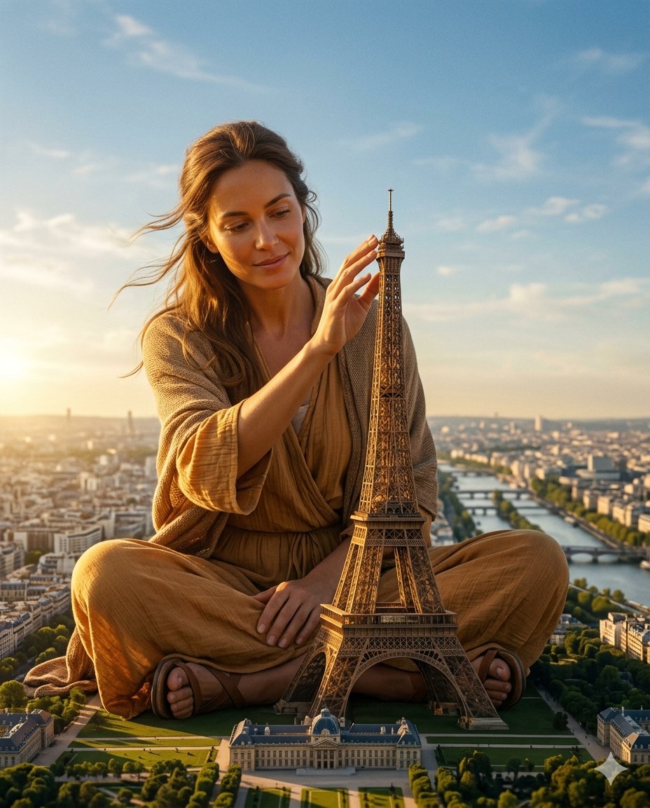 Titanic Woman in Paris Prompt AI image template preview