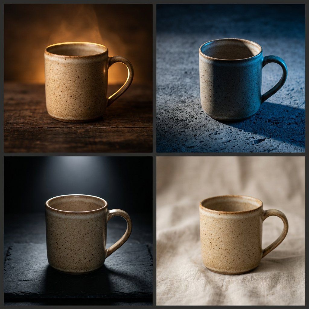 Editorial Macro Mug Design AI image template preview