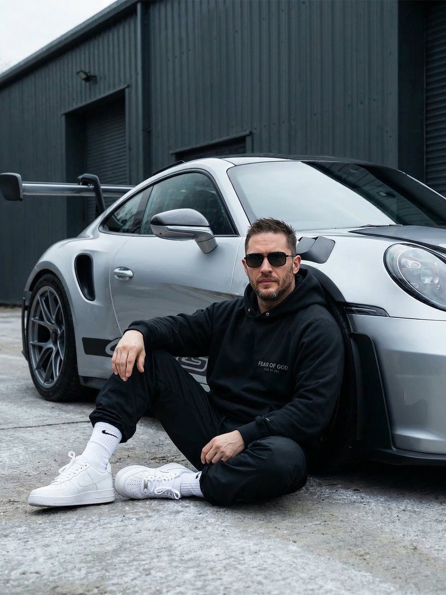 Urban Porsche 911 GT3 Portrait AI image template preview