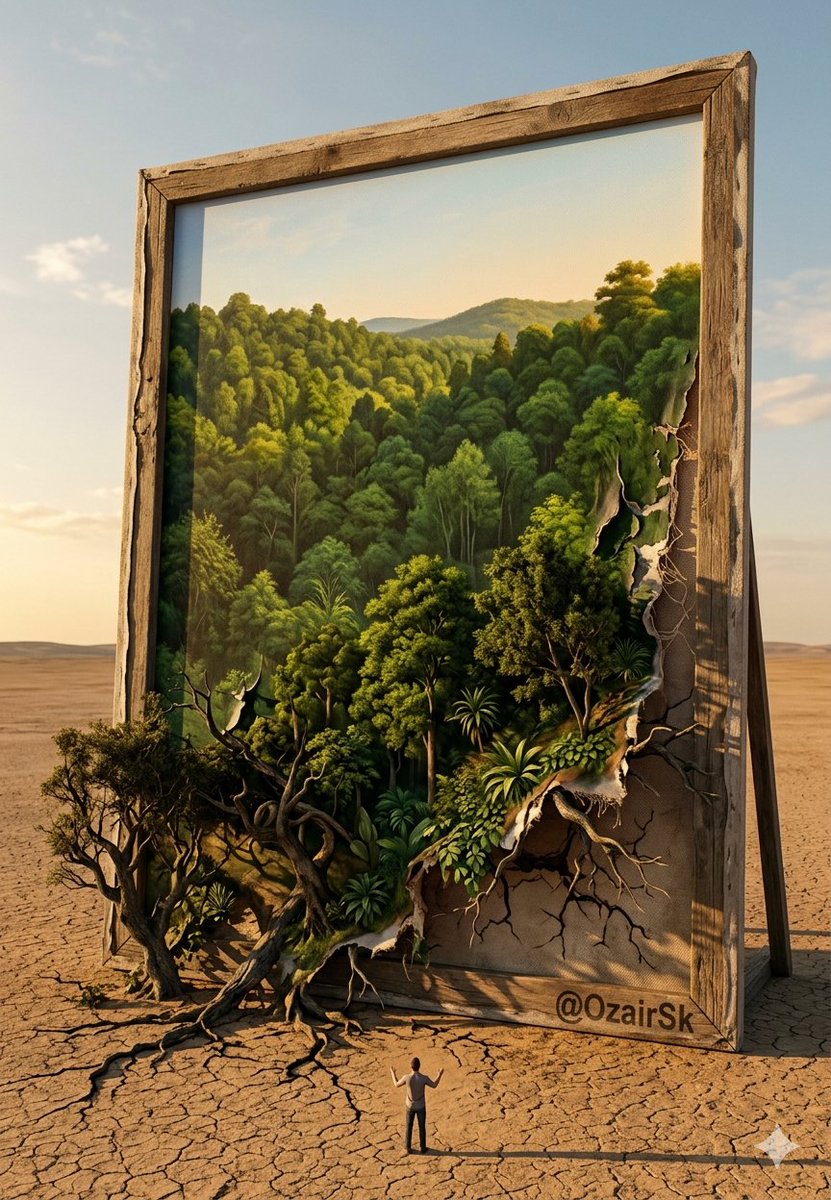 The Painting That Refused To Be Finished AI image template preview