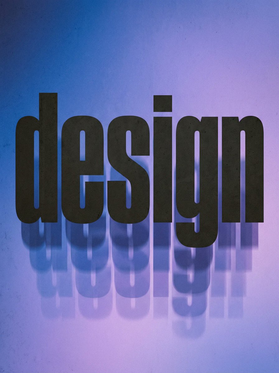 Experimental Typographic Poster AI image template preview
