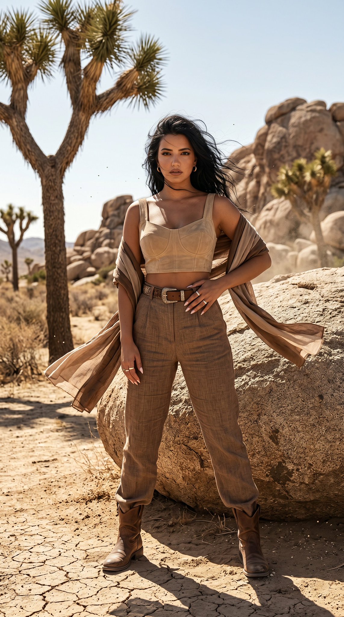 04 Joshua Tree Desert — California Series AI image template preview