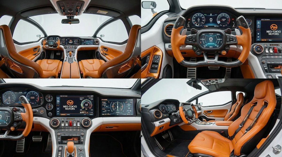 Cockpit Interior Grid View AI image template preview