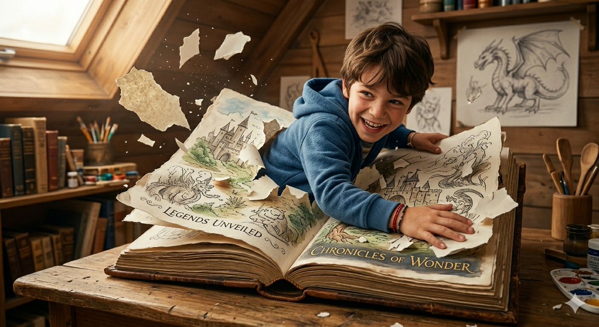 Imagination Coming to Life AI image template preview