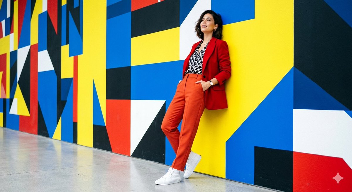 High-Fashion Editorial Shoot AI image template preview