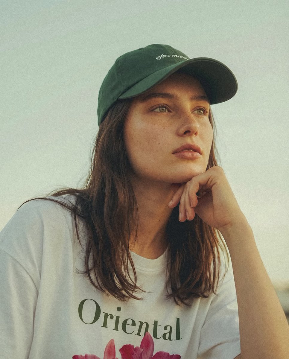Fashion Editorial Green Cap Portraits example 2