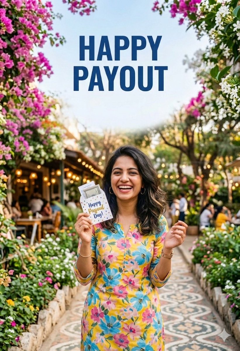 Celebratory Payout Day Photograph AI image template preview