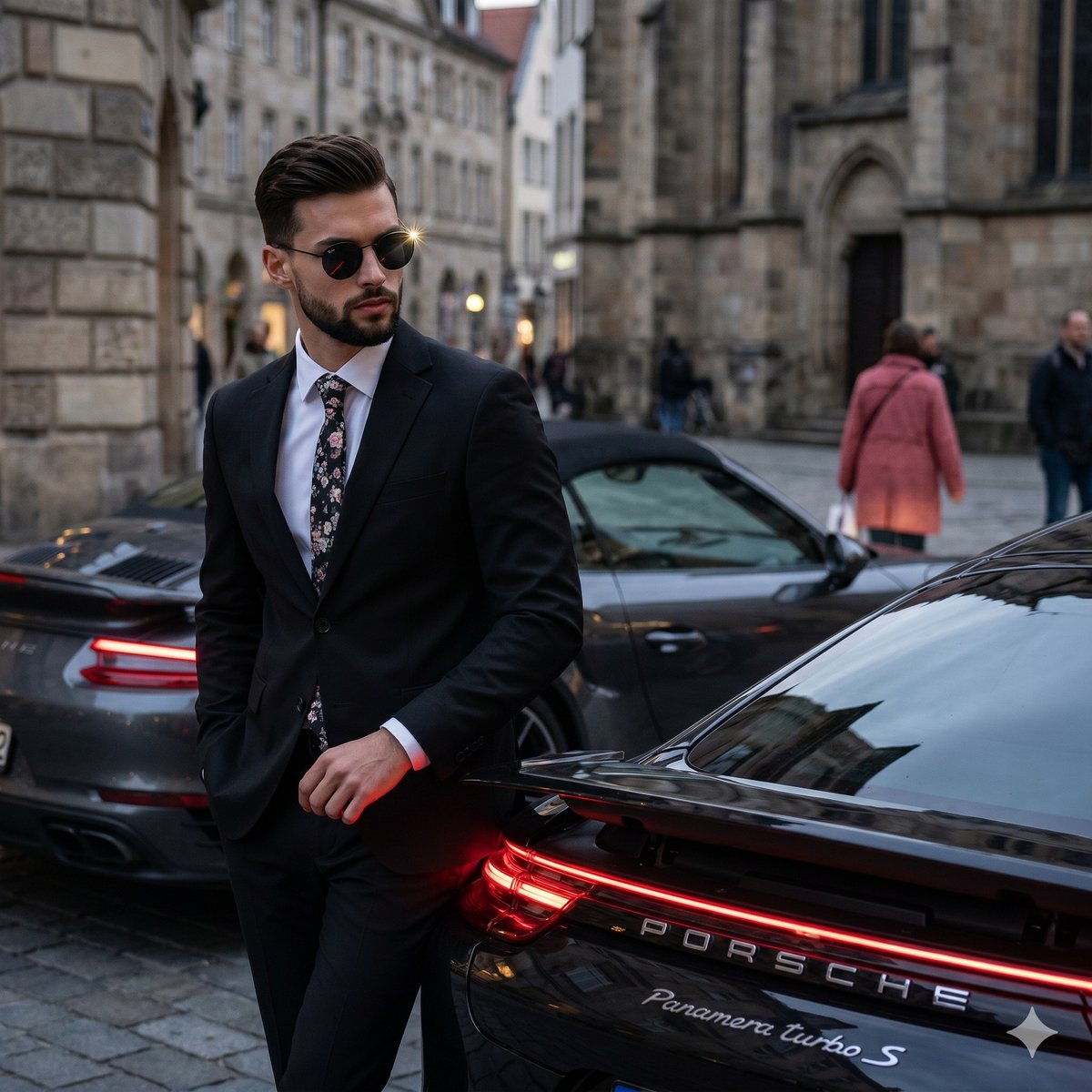 Luxury Car Lifestyle Photography AI image template preview