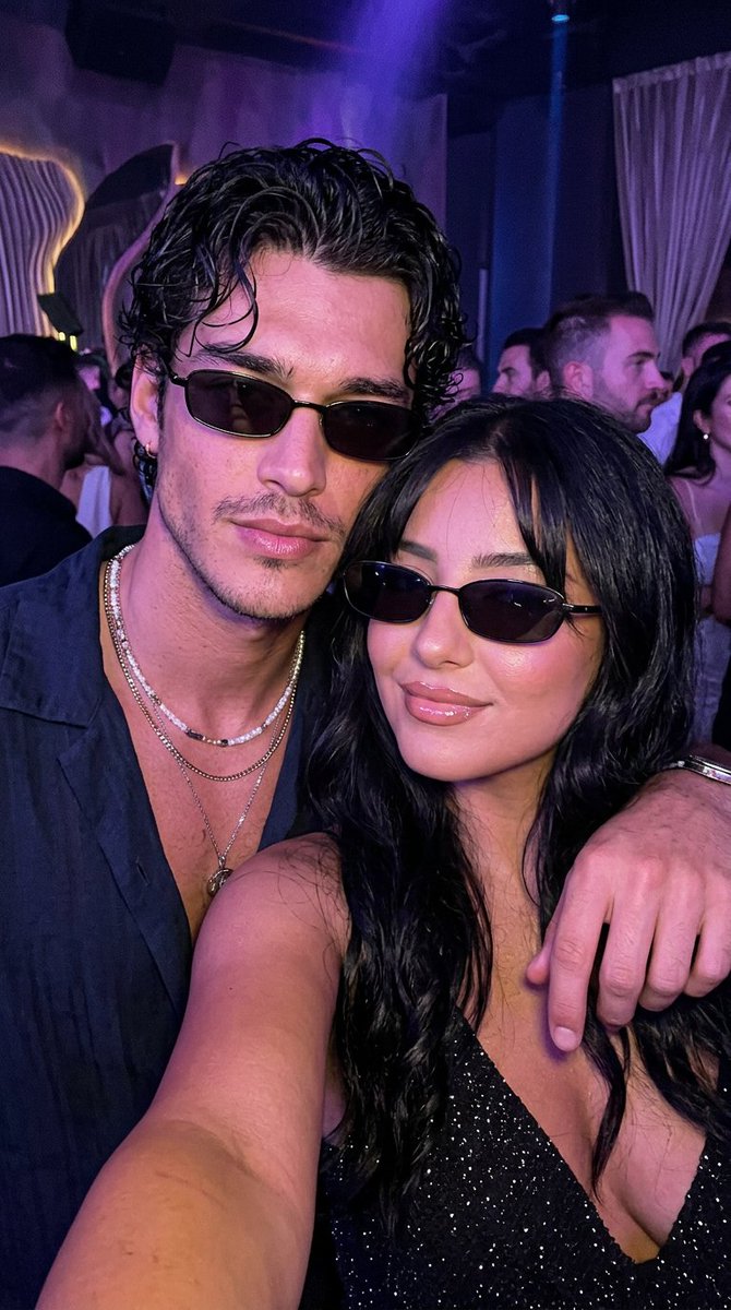 Photorealistic Nightlife Couple Selfie AI image template preview