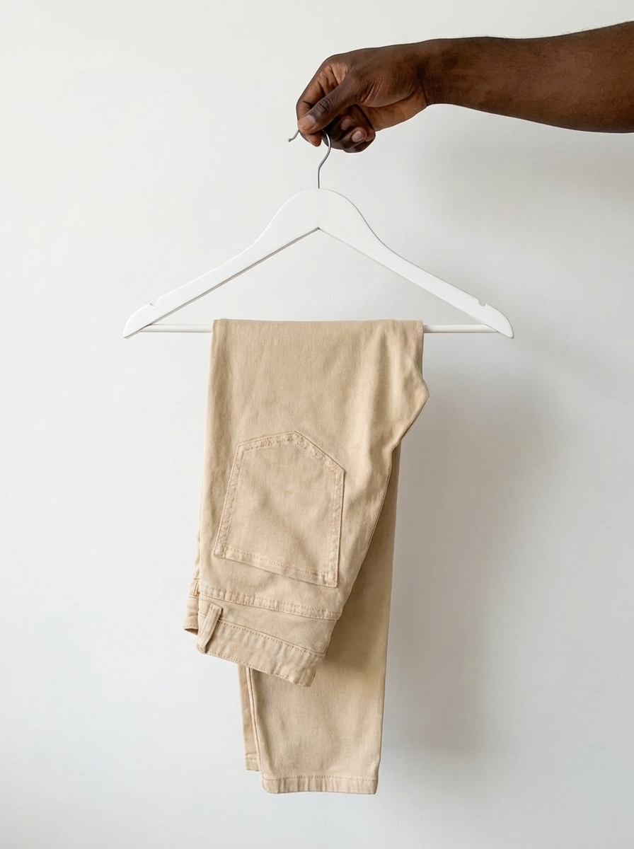 Thrifted Chinos Trouser  (Brown)