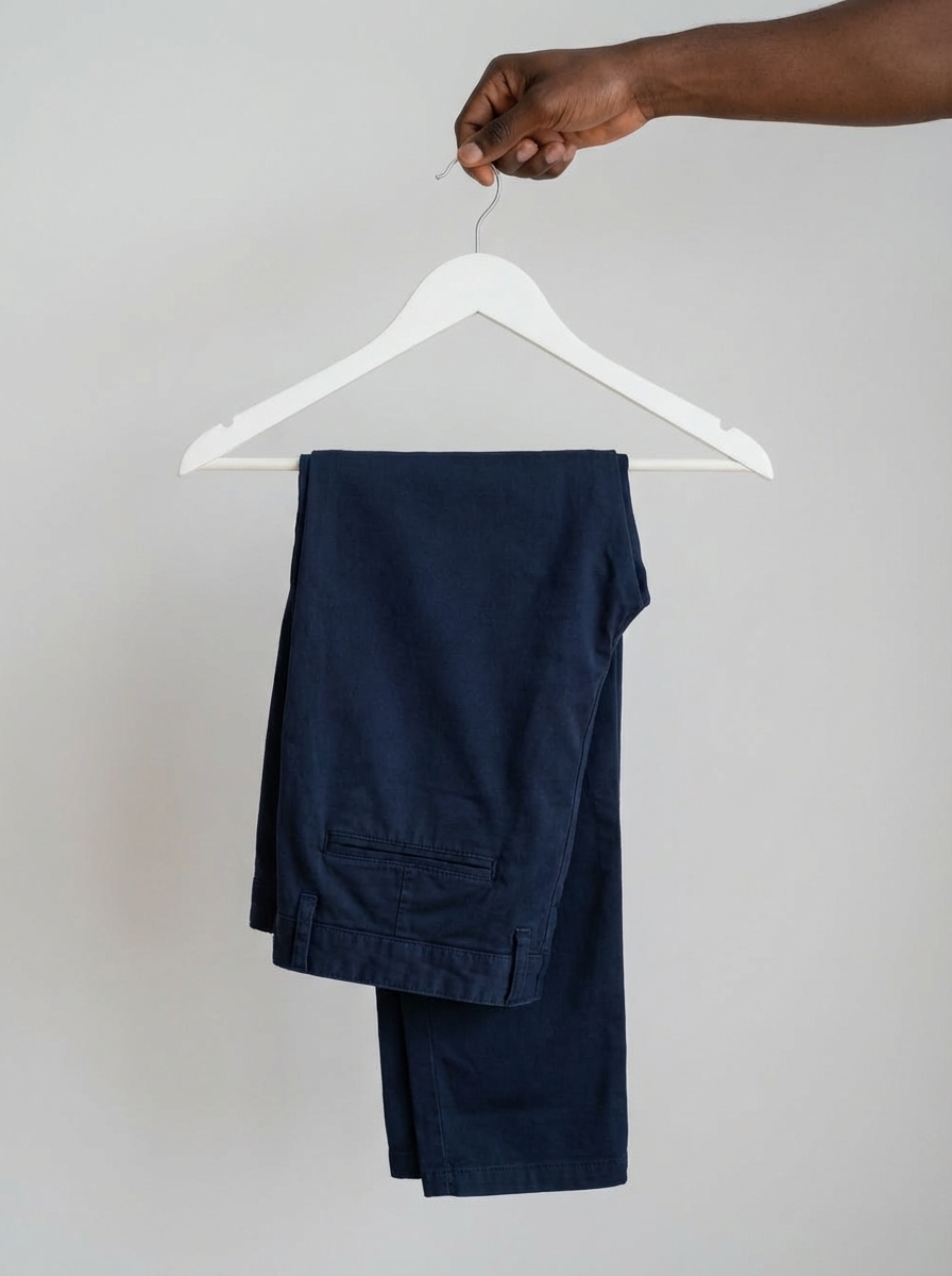 Thrifted Chinos Trouser (Navy Blue)