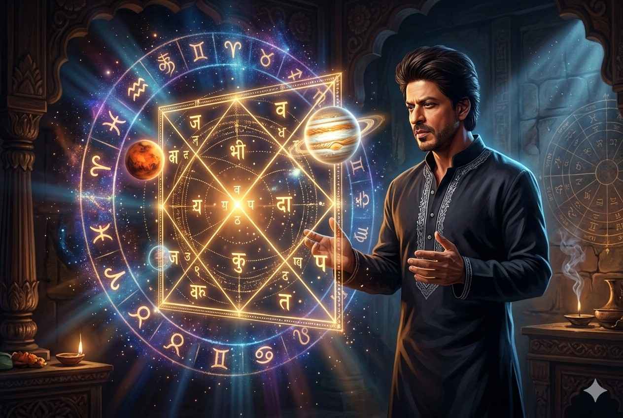 shah rukh khan kundli planetary positions bollywood fame