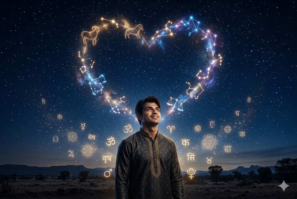 neeraj chopra birth chart relationship prediction