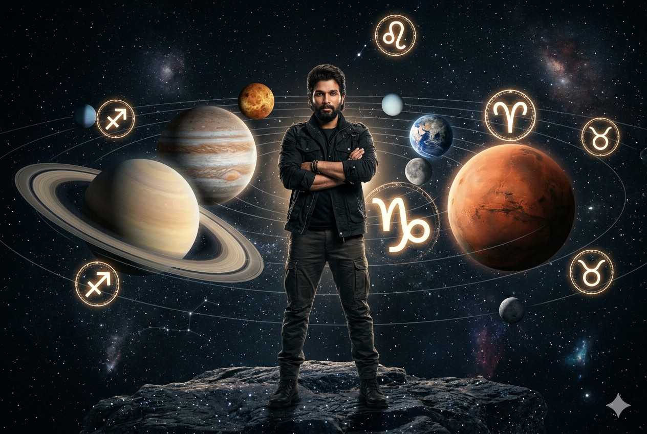 allu arjun kundli planetary positions astrology insights