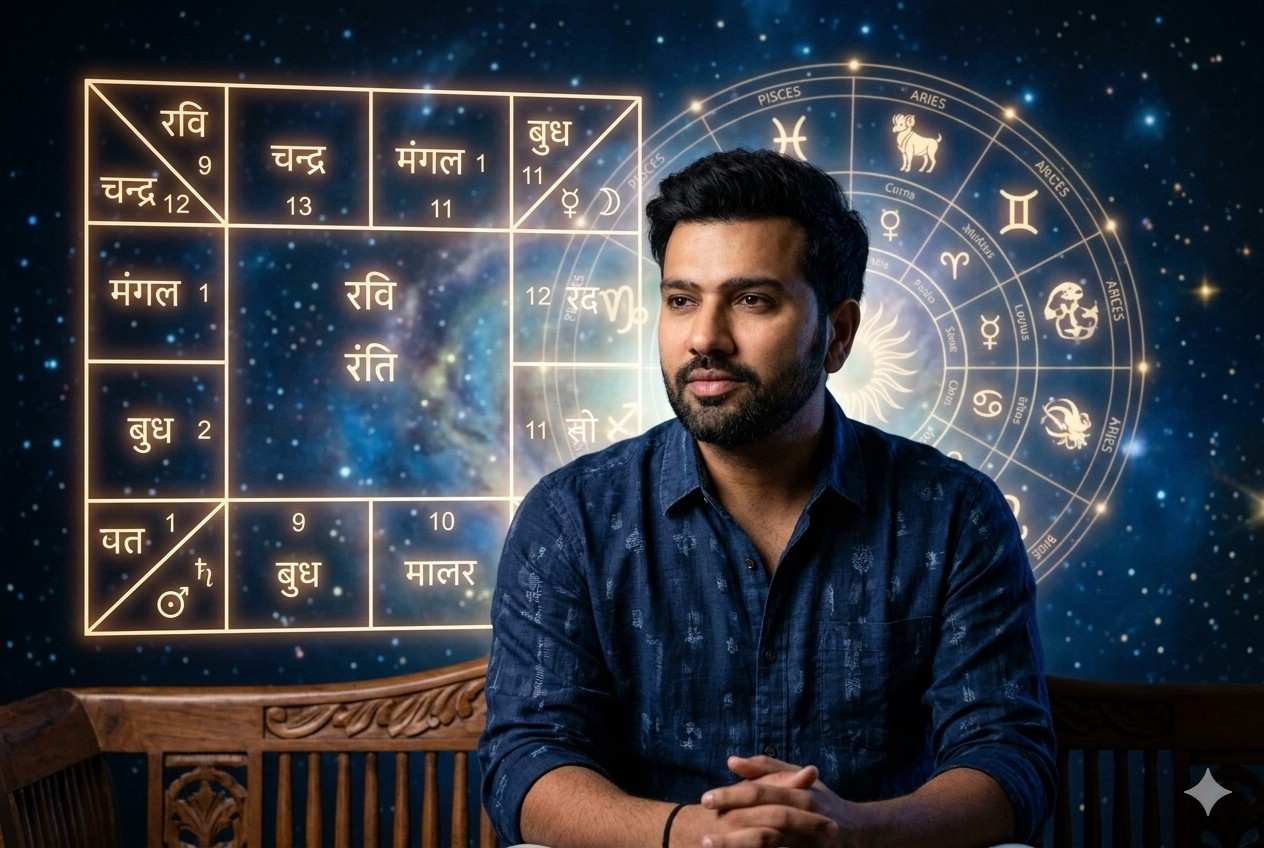 rohit sharma birth chart cricket legend
