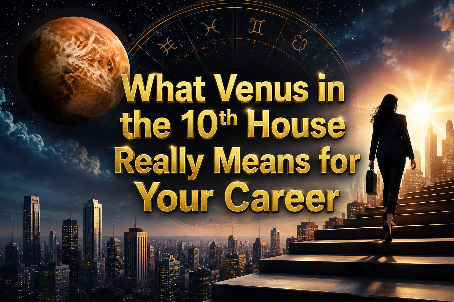 Venus in 10th house career success Vedic astrology