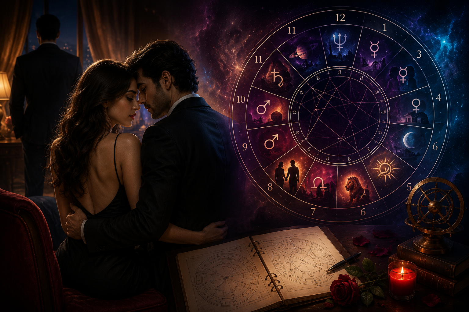 Extra marital affair combinations in horoscope