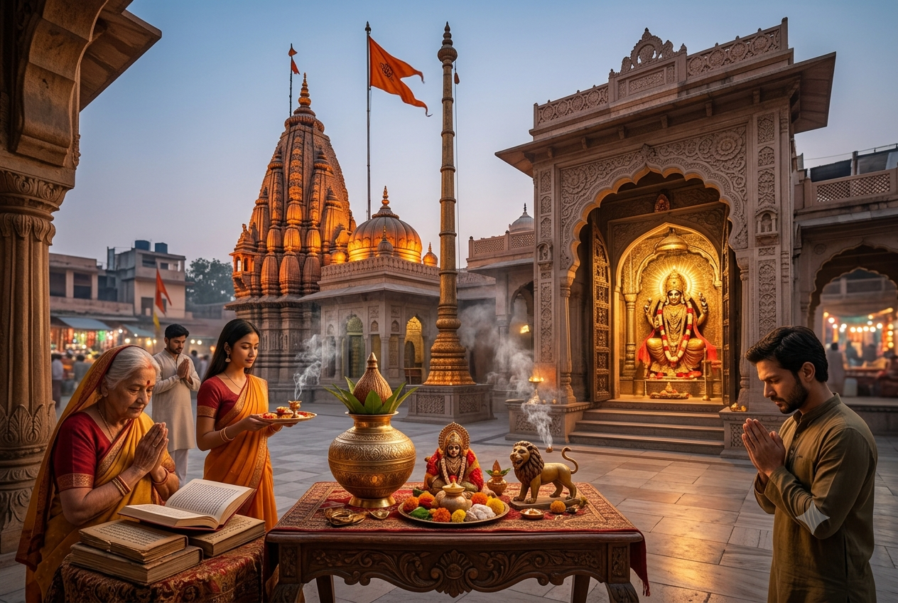 jhandewalan devi mandir delhi temple entrance