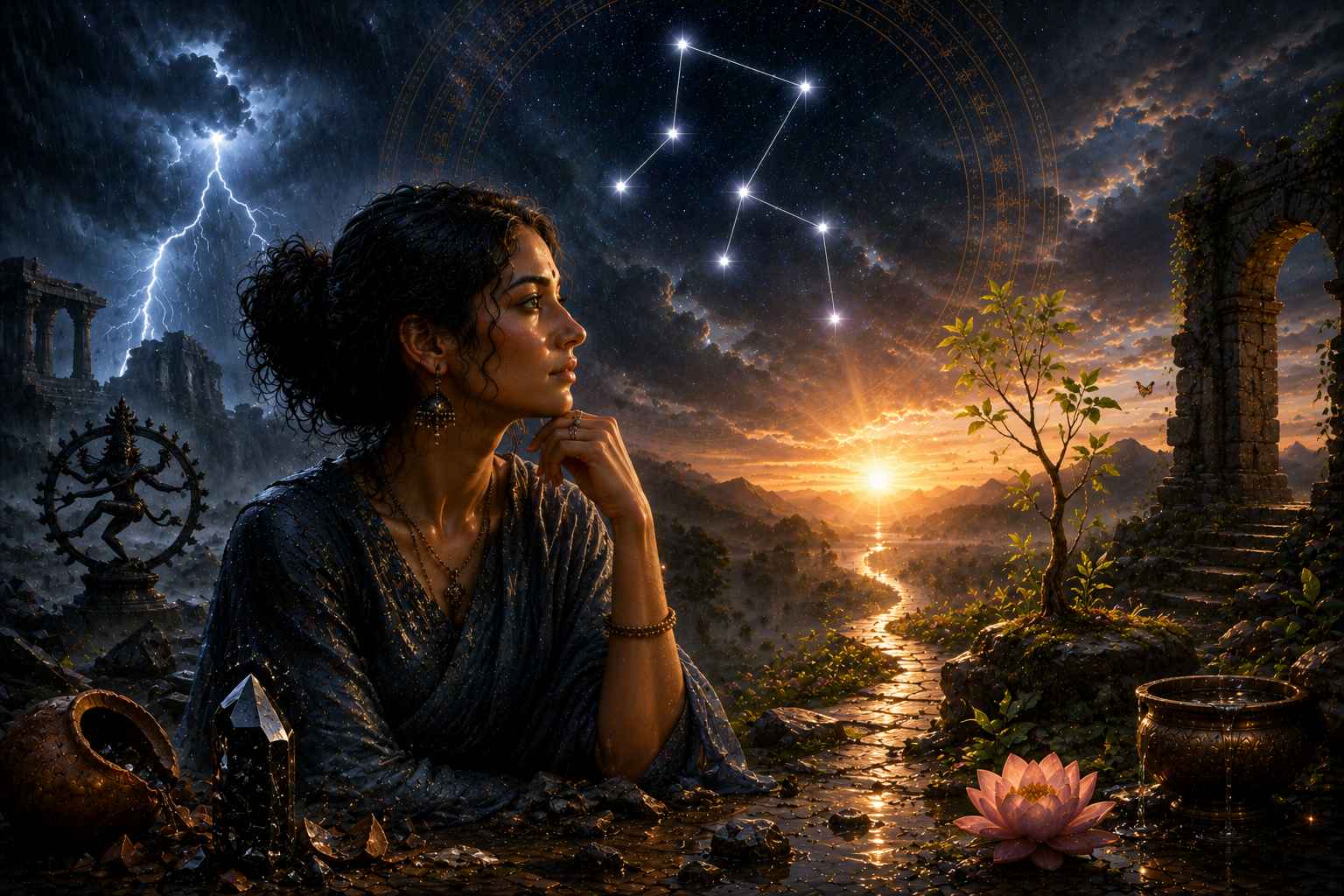 Ardra Nakshatra Meaning — The One That Breaks but Rebuilds