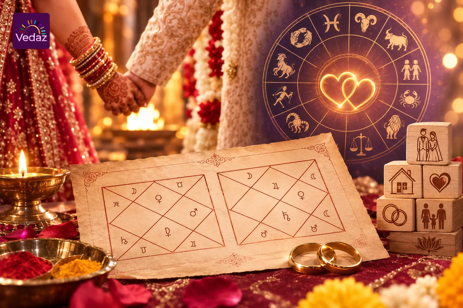 Kundli Matching for Marriage: 36 Points, Doshas & Meaning