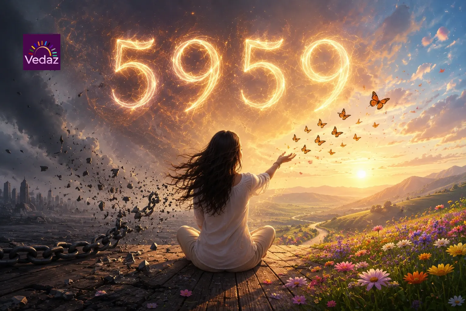 5959 Angel Number Meaning: Letting Go to Welcome Powerful Change