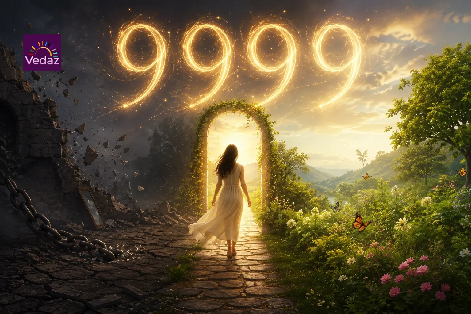 9999 angel number meaning endings that lead to growth