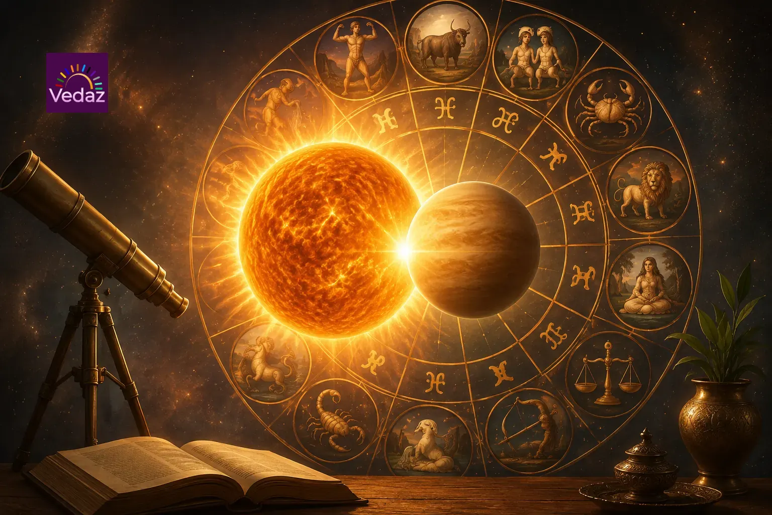 Sun Venus Conjunction Results in All Houses