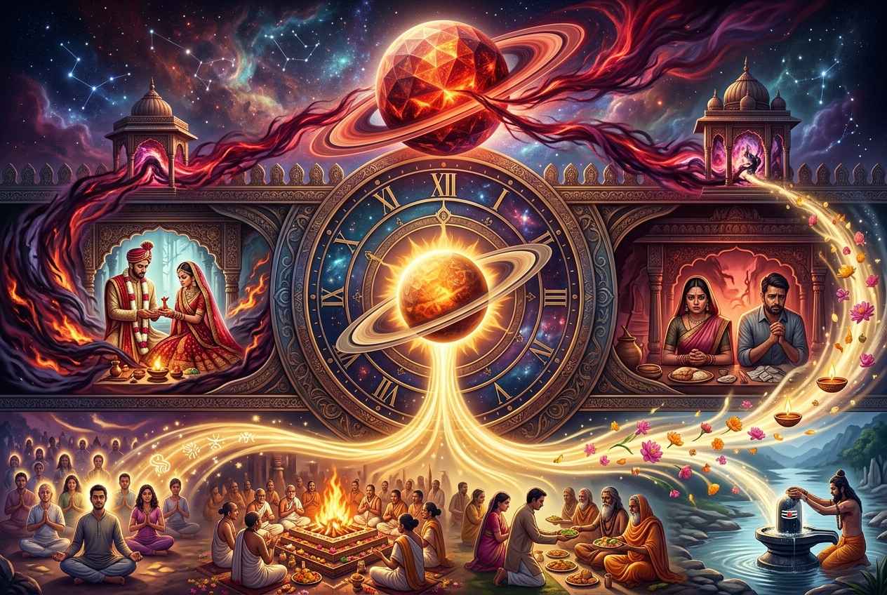 Sade Sati: What Saturn's 7.5-Year Cycle Actually Does, The Three Phases, and How to Read Yours