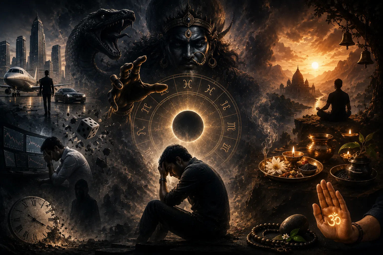 Rahu Mahadasha effects and practical remedies in Vedic astrology chart and symbolism