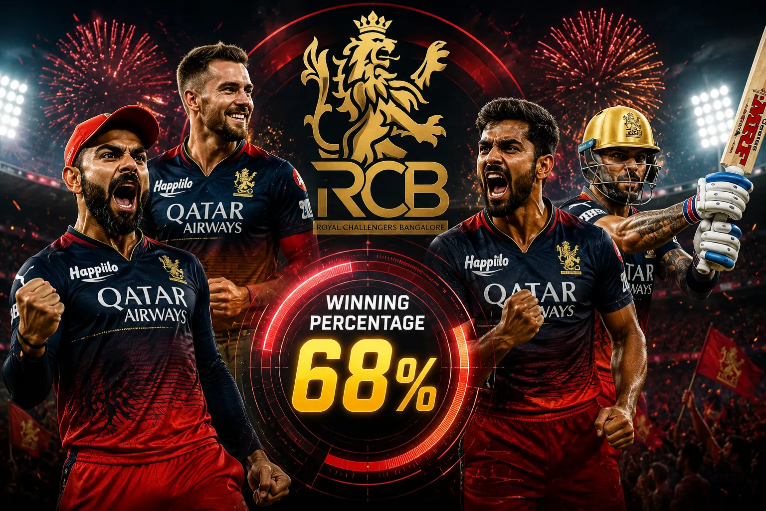 RCB’s Winning Percentage for IPL 2026 Revealed