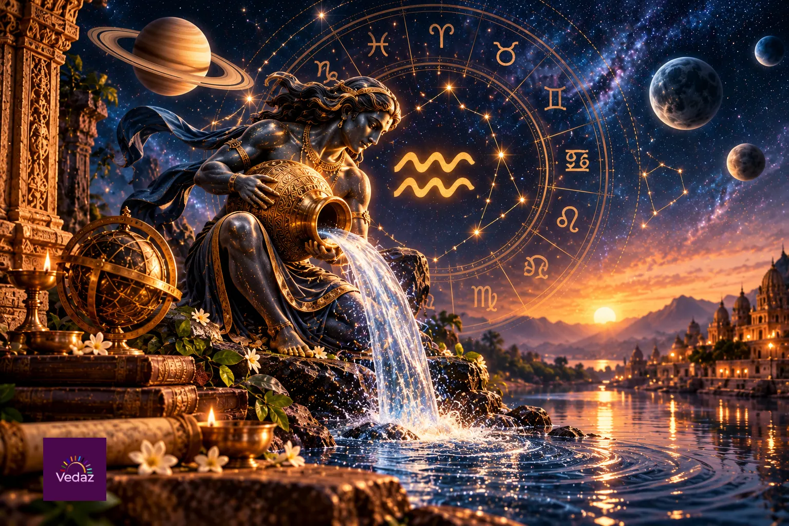 Water Sign Rashi Kumbh rashi today: Aquarius Moon sign traits, Sade Sati & daily ...