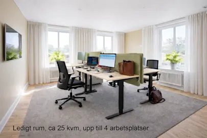 Coworking-plats på Stjärnplan 3, Malmö