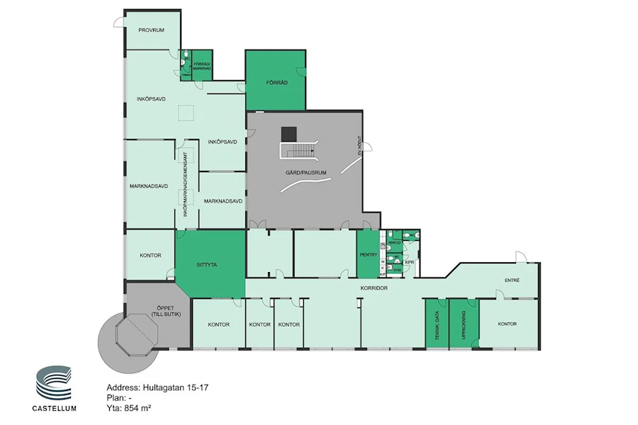 Kontorslokal på Hultagatan 15-17, BORÅS – bild 2