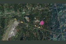 156  - Se markerat rosa vart uppställningsytan är