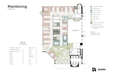Gjörwellsgatan 28 - Planlösning, exempel en hyresgäst per plan