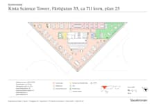 Färögatan 33  - Kista Science Tower, ... - Ritning Kista Science Tower, plan B25, ca 711 kvm, 14532-F0195