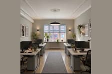 Coworking-plats på Erik Dahlbergsallén 15, Stockholm