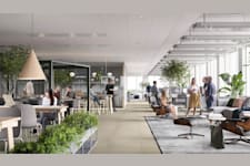 Drottning Kristinas Esplanad 8 - Kontorsmiljön med jordnära färger