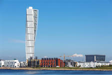 Skeppsgatan 9 - Turning Torso i stadsdelen Västra hamnen i Malmö.