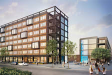 Violinvägen 1 - Kommande stationshus till vänster