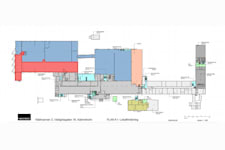 Västgötagatan 16 - Lokalen markerad i rött