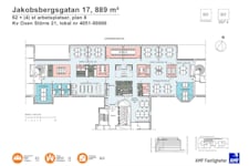 Jakobsbergsgatan 17 - Planritning för 889 kvm