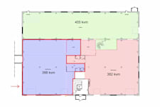 Kraftvägen 28 - Lilamarkerad yta - Markplan