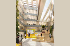 Köpsvängen 22 - Visionsbild, ljusgård i Södra vingen