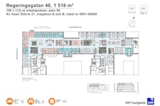 Jakobsbergsgatan 17 - Planritning för 1518 kvm