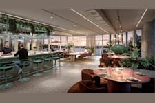 Årstaängsvägen 11 - Visionsbild restaurang