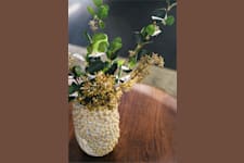 Knarrarnäsgatan 9 - Kista Entré, plan... - Vas med blommor på kontorsbord.